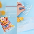 thumbnail image 4 of 100pcs Zip Lock Bags Clear Top Seal Bags Single Track Seal Top Bag for Hardware Beads Hobbies and Crafts 15x10cm, 4 of 6