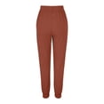 thumbnail image 4 of DDAPJ pyju Cotton Linen Pants for Women Lightweight Drawstring Jogge Athletic Pants Breathable Comfy Summer Beach Lounge Trousers with Pockets Gold XXL, 4 of 6