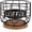 Small-Irregular, variant on XIMEI Coffee Pods Holder for Countertop, K-Cup Holder Organizer, Sturdy K-Cup Storage Basket with Wooden Base, Pods Container for Kitchen/Bar/Counter/Office/Desktop, Black