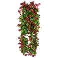 thumbnail image 2 of Wall Hanging Flower Decoration Simulation False Flower Rattan Vine Green Wall Way Decoration Wall Mounted Unit（1pc）, 2 of 9
