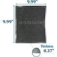 thumbnail image 2 of 10 x 10 x 0.37 Inches Range Hood Charcoal Carbon Vent Filter 2-Pack, 2 of 6