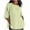 Beige 3/4 Sleeve Tshirts, variant on Women Cotton Linen Shirts Casual 3/4 Sleeve Crew Neck Loose Flowy Basic T-Shirts Comfort Breathable Blouse Side Split Tops Green,L