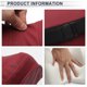 thumbnail image 3 of Almohada para reposacabezas de automóvil Unique Bargains, soporte para cuello ergonómico y cómodo, cuero Nappa y espuma de memoria, ancho ajustable, rojo, 1 Pcs para conducción y viajes, 3 of 7