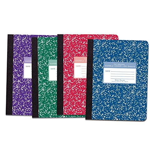ROA77922 Grade 3 Ruled 9-3/4 x 7-3/4 Inches Red 50 Sheets Roaring Spring Paper Products Composition Book