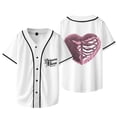 thumbnail image 1 of Omar Courtz Heart Baseball Jacket Tee Primera Musa Tour Merch Unisex V-neck Short Sleeve T-Shirts, 1 of 6