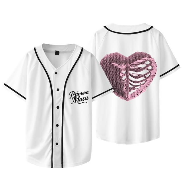 Omar Courtz Heart Baseball Jacket Tee Primera Musa Tour Merch Unisex V-neck Short Sleeve T-Shirts