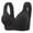 C15/Black, variant on XIYON Womens Bras Women's Fixed Cup Front Opening Bra Large Size No Underwire Thin Vest Style Bra Comfortable