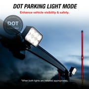 Type S Elevate 4 inch x 3 inch Flood Beam Pod Light Set with Harness Kit - DOT Compliant - 2,400 Total Raw Lumens, Waterproof, Die-Cast Off-Road Lights for Truck, Jeep, UTV, ATV, SUV, 2 Pack