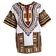 thumbnail image 1 of Vestidos africanos tradicionales de manga corta para mujer, estilo africano, minivestido dashiki Amarillo, 1 of 9
