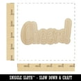 thumbnail image 2 of Cheers Fun Text Wood Shape Unfinished Piece Cutout Craft DIY Projects - 4.70 Inch Size - 1/4 Inch Thick, 2 of 7