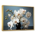 thumbnail image 2 of Designart "Still Life Photography Of White Orchids II" Orchids Floater Framed Wall Art Prints, 2 of 5
