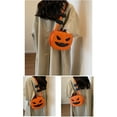 thumbnail image 6 of Wadada Halloween Purse Pumpkin Purse Crossbody Bag Novelty Devil Shoulder Bag PU Leather Halloween Pumpkin Crossbody Purse, 6 of 9