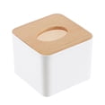 thumbnail image 1 of Paper Towel Dispenser Wood Tissue Box Cover Holder Countertops Bathroom Toilet Tissue Box Home Kitchen Paper Extraction Dispenser, 1 of 7