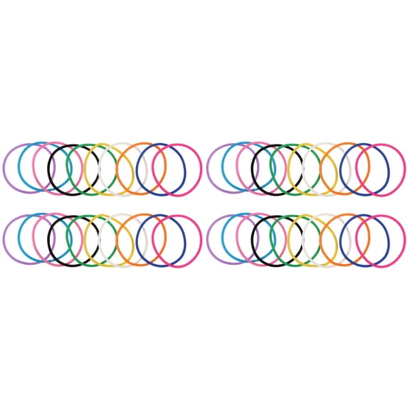 40 Pcs Mens Bracelet Festival Colored Stretch Bracelets Silicone Wristbands Comfortable Silicone Wristband Wrist Band Silicone Bracelet Skin Friendly Wristband Silica Gel Man