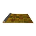 thumbnail image 2 of Ahgly Company Indoor Rectangle Checkered Yellow Modern Area Rugs, 8' x 10', 2 of 4