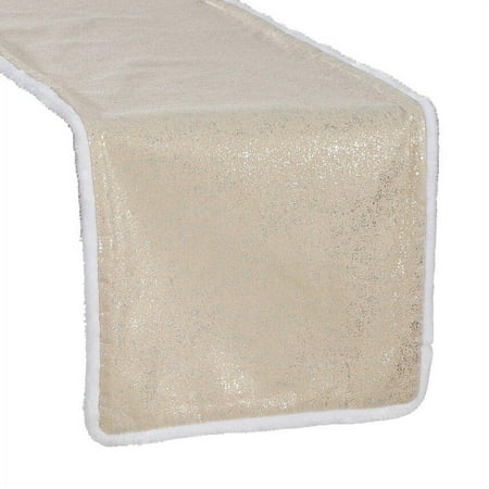 

Fennco Styles Miroiter Collection Glamorous Foil Printed Table Runner for Home Decor Holiday and Special Events