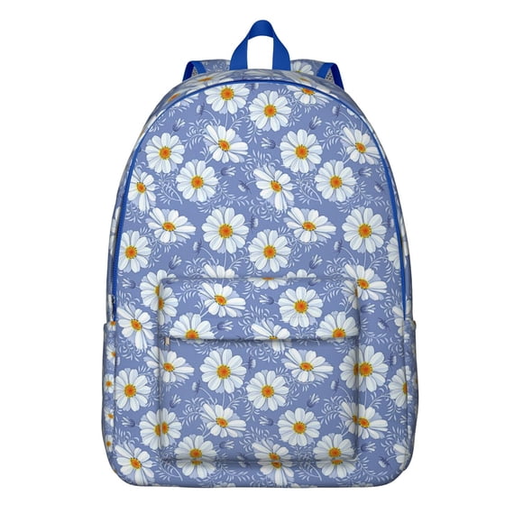 Country Chic Sunflower Backpack - Vintage Boho Waterproof Bookbag, Artistic Yellow Bloom with Wildflowers & Butterfly Pattern