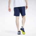 thumbnail image 3 of Reebok Men's Regular-Fit Moisture-Wicking 9" Woven Drawstring Shorts Navy, Small, 3 of 6
