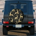 thumbnail image 3 of Kll Christmas Gold Deers Tire Cover,Universal Wheel Tire Cover For Trailer, Rv, Suv, Truck,Camper And Many Vehicle,(16 Inch), 3 of 7