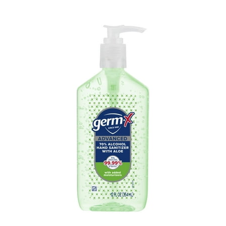 Germ-X Advanced Hand Sanitizer, with Aloe, 12 oz