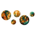 thumbnail image 2 of Designart "Abstracted Cubist Forms II" Abstract Cubism Metal Wall Art Set of 5 Piece, 2 of 5