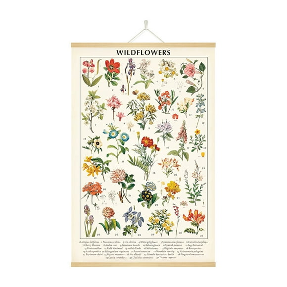 Magnetic poster frame wooden magnetic hanging scroll photo frame scroll picture frame wholesale hanging scroll painting magnetic Poster hanger