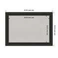 thumbnail image 5 of Amanti Art Grey Cork Board Framed Ridge Black Bulletin Board 42 in. x 30 in., 5 of 8