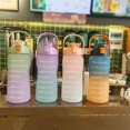thumbnail image 2 of Yeacher 2L Water Bottle with Marker Straw Handle Leakproof Large Capacity Water Bottle Reusable Water, 2 of 8