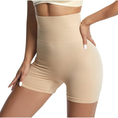 LNWUY Shapewear Tummy Control Underwear for Women Seamless Shaping High Waisted Panties Slimming Soft Breathable Panty Yellow XL