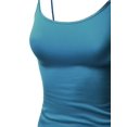 thumbnail image 3 of FashionOutfit Women's Basic Solid Camisole Tank Tops with Adjustable Straps, 3 of 3