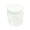 300mL 8.5cm x 7.5cm White Clear Plastic Widemouth Jar Bottle for Chemistry Lab