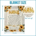 thumbnail image 3 of LHSHID Nana Gifts Nana Blankets Mothers Day Birthday Gifts for Nana Grandma Grandmother from Granddaughter Grandson GrandChildren Presents Nana Blanket Throw 30"x40", 3 of 7