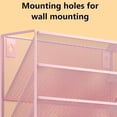 thumbnail image 4 of 6-Tier Wall File Organizer Hanging File Organizer Cubicle Organizer Wall File Holder for Office Home (Pink, 6 Tier), 4 of 5