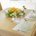 thumbnail image 4 of Ambesonne Flower Place Mats Set of 4, Daffodil Bloom Spring, Standard Size, Yellow Orange Pale Blue, 4 of 6