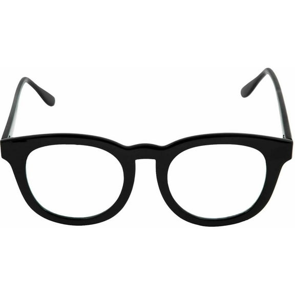 Black Basic Combat Glasses (Clear Lens) Adult Halloween Accessory