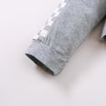 thumbnail image 6 of 18 Months Toddler Baby Girls Clothes Baby Girls Outfits 18-24 Months Baby Girls Long Sleeve Round Neckline Solid Color Top Pants 2PCS Set Gray, 6 of 8
