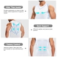 thumbnail image 2 of MISS COCOLI 2 Pack Men's Compression Shirt Slimming Body Shaper Vest Crewneck Workout Shirts Tummy Control Undershirts Tank Top Sports, 2 of 7