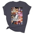thumbnail image 4 of TayIor Sw1ft Chemises, Tyler Sw1ft Merch, Tyler Sw1ft, Mode Décontractée Imprimée Col Rond Manches Courtes Blouse Femmes Graphique Amateur de Musique Chemises TKFASHION Or m, 4 of 5