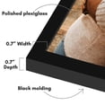 thumbnail image 6 of Americanflat 12x24 Picture Frame with Polished Plexiglass Streamline Collection Thin Border Wall - Black, 6 of 8