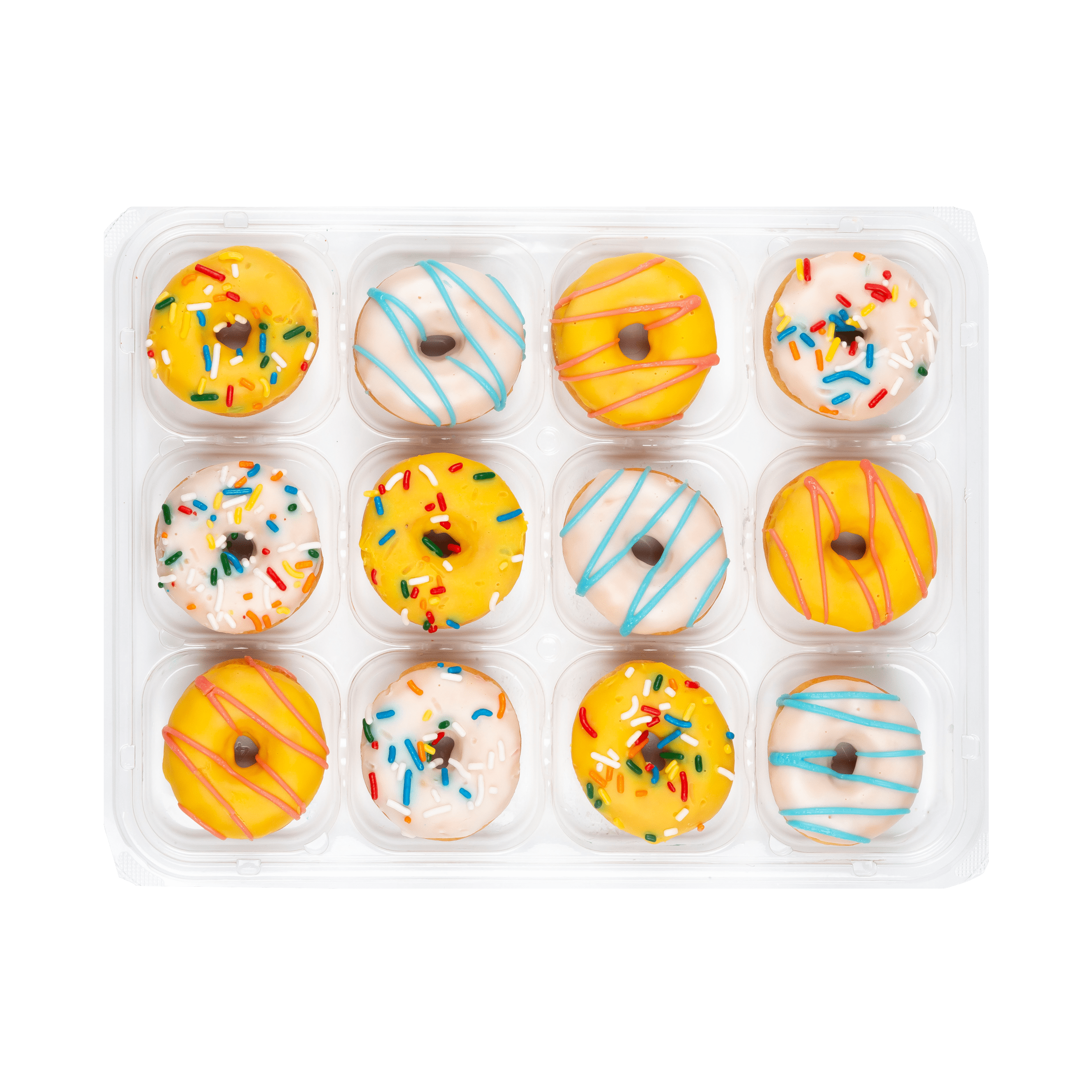Freshness Guaranteed Birthday Cake Iced Mini Donuts, 8 oz, 12 Count