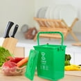 Waste Basket Food Waste Bin Portable Compost Pail Kitchen Compost Bin