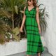 thumbnail image 3 of Geometric Grid Vestido Sin Mangas Para Mujer, Traje De, Ropa De Cumpleaños, Verano, 3 of 5