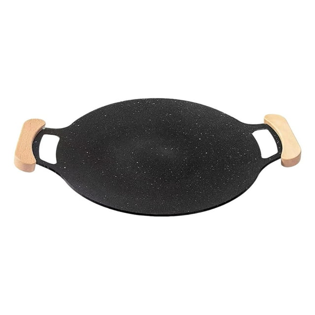 jifeng Korean BBQ Grill Pan Electric Cooktop Outdoor Grilling for Rvs Frying Picnic 38cm