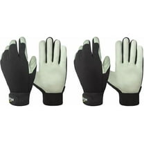 Heavy Utility Safety Pigskin Leather Work Gloves for Men Flexible Excellent Grip Rigger Gloves with Adjustable Strap Knit Wrist, Builder Glove