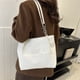 thumbnail image 5 of Tote Bag, Crossbody Bag, Large Capacity Canvas Tote, Striped Velvet Style, Casual Commuter Shoulder Bag, Portable Foldable, Adjustable Strap, Cotton Fabric, For Office Use,topliu, 5 of 7