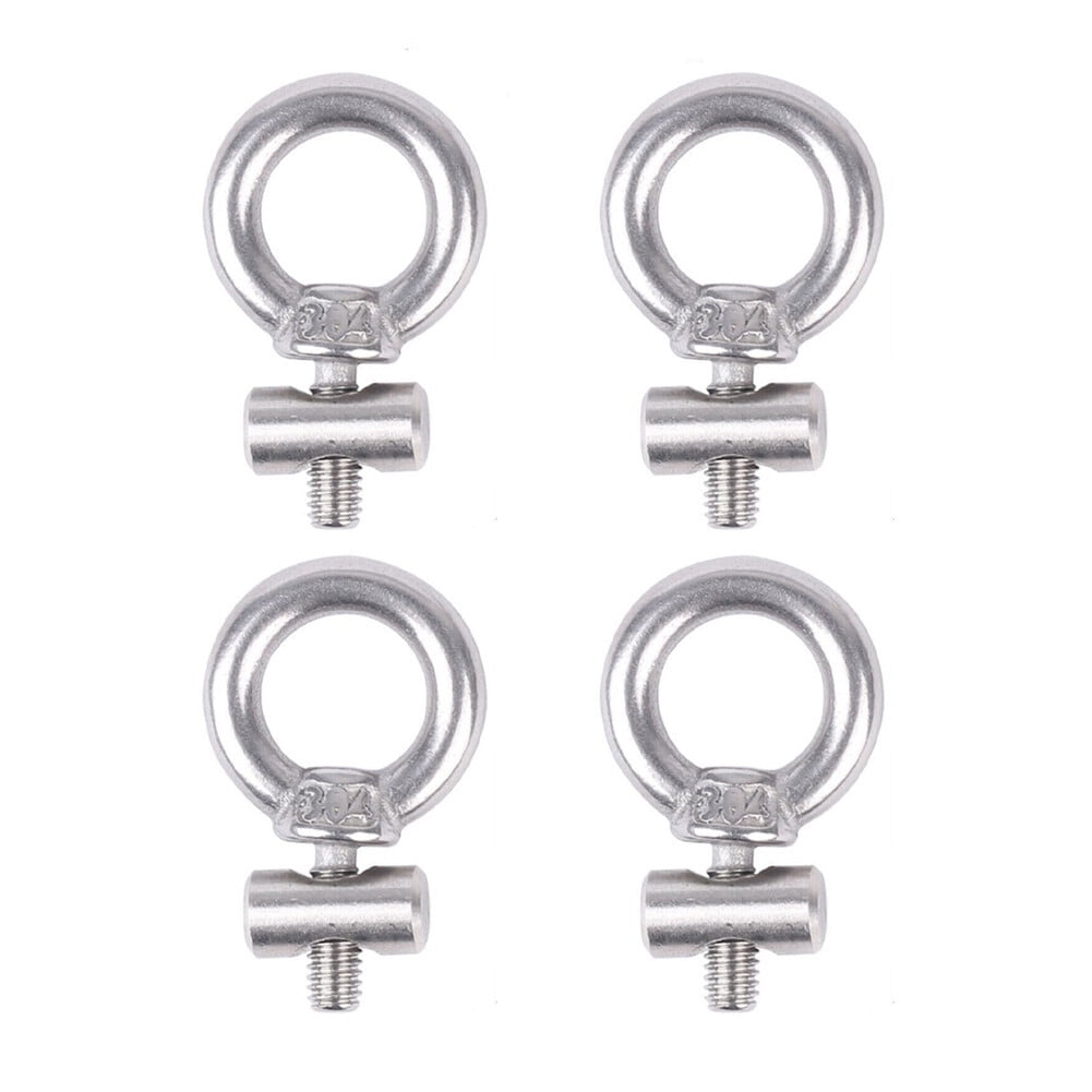Uposao 4pcs Awning Railing Fixed Hanger Ring 304 Stainless Steel Round