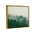 thumbnail image 3 of Stupell Misty Trees Woodland Forest Landscape Photography Gold Floater Framed Art Print Wall Art, 3 of 6