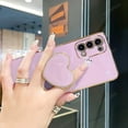 thumbnail image 6 of S 23 22 21 Love Heart Holder Luxury Plating Case For Samsung Galaxy S23 Ultra S22 Plus S20 S21 Fe Stand Fashion Silicone Cover, 6 of 7