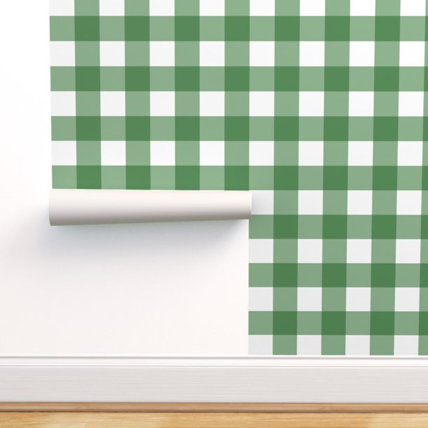 Peel & Stick Wallpaper Swatch Buffalo Check Gingham Checks Plaid
