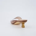 thumbnail image 5 of Cushionaire Doral Clear Kitten Heels for Women, Slip-On Open Toe Dress Sandals with Cushioned Footbed, 5 of 6